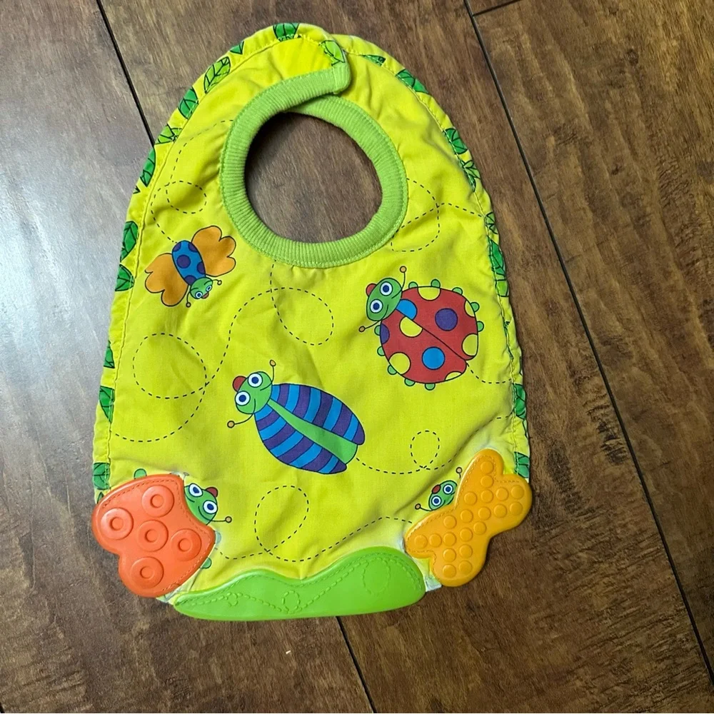 Colorful gender neutral Kids Bib Set, Winnie the Pooh, teething bibs etc.